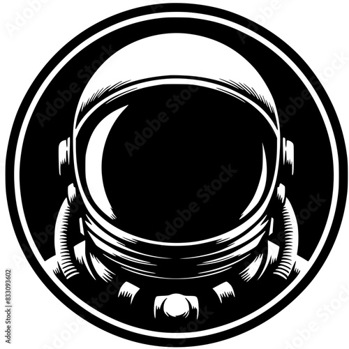 Astronaut helmet silhouette