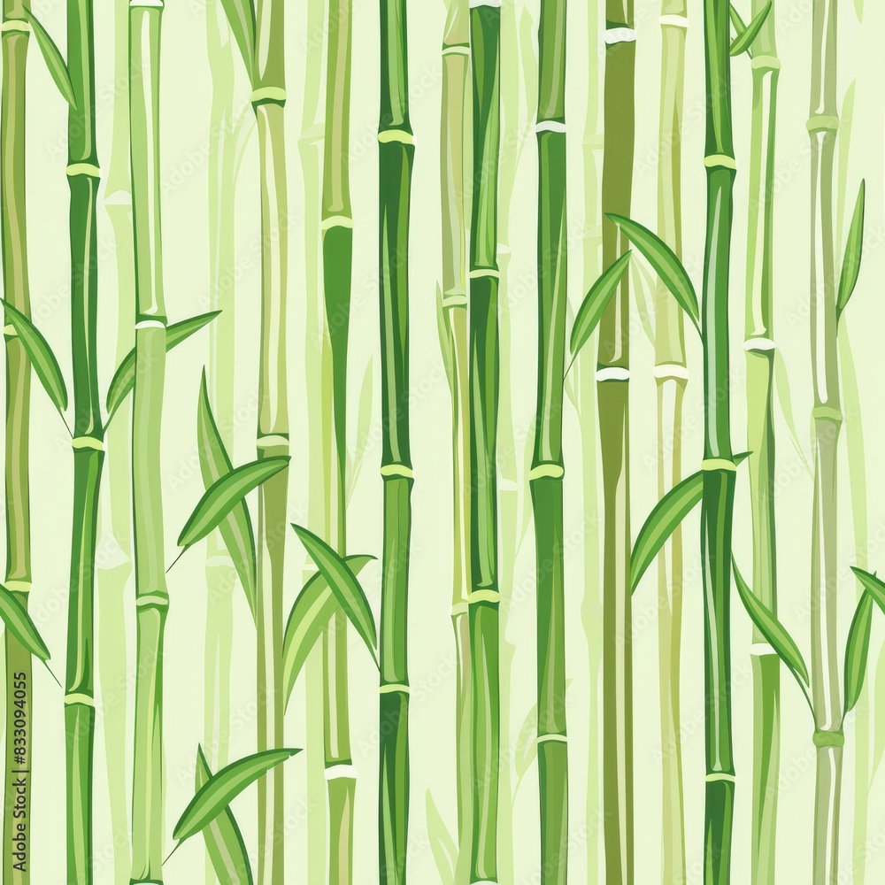 Naklejka premium seamless pattern of bamboo stalks