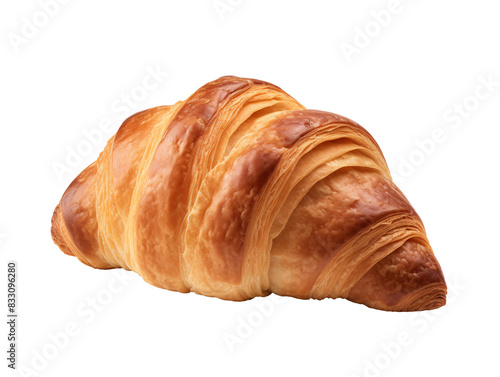 a close up of a croissant