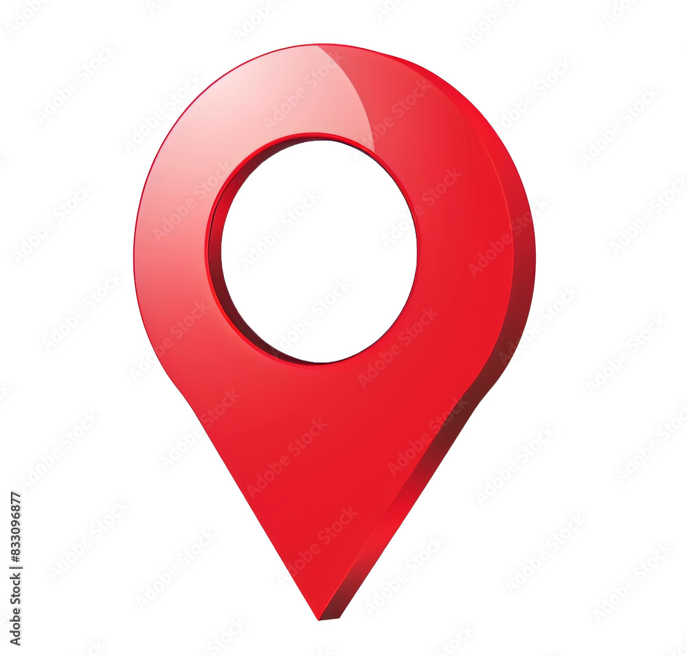 a red location pin with a white circle a red location pin with a white circle