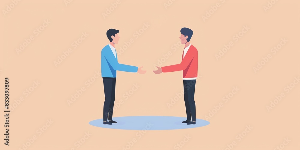 Two businessmen shaking hands to seal a deal. Two businessmen shaking hands to seal a deal.