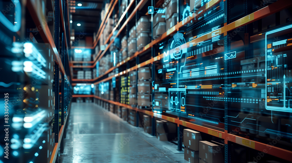 modern warehouse managed with smart digital technology systems modern warehouse managed with smart digital technology systems