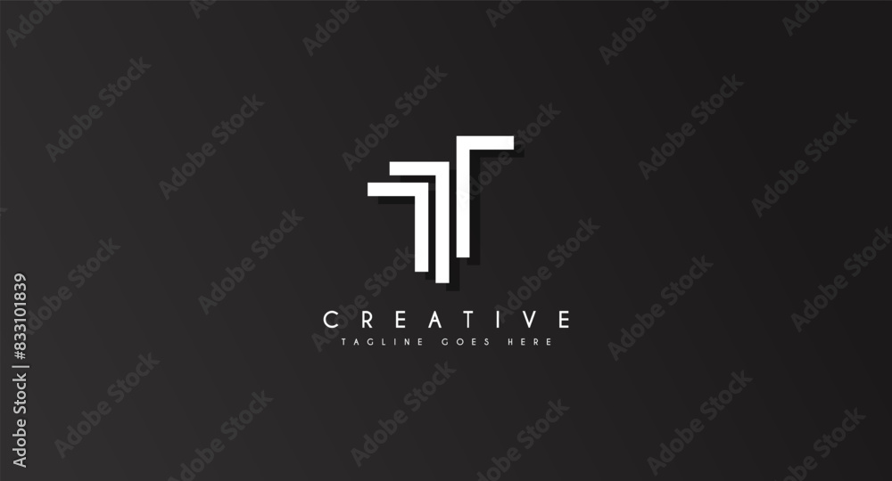 Initial Letter T logo design vector illustration. Initial Letter T logo design vector illustration.