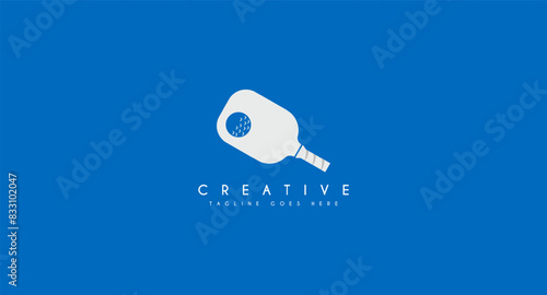 Pickle Ball Logo design vector illustration.