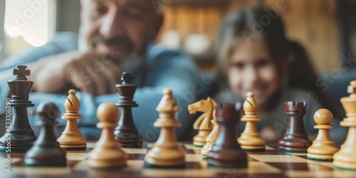 Wallpaper Mural Grandfather and grandson playing chess together Torontodigital.ca