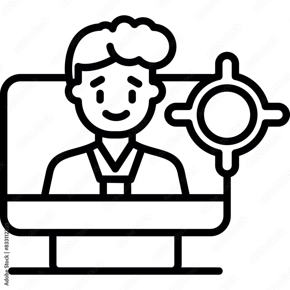 Obraz premium Targeting icon