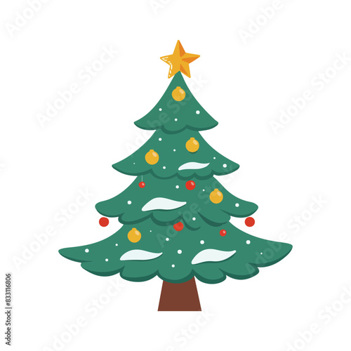 a christmas tree with a star on it