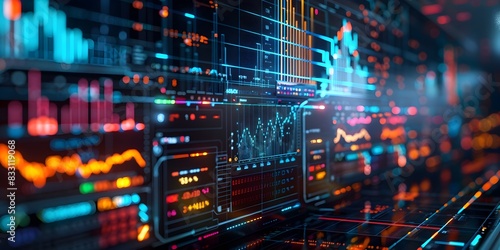 Vibrant Digital Dashboard for Tracking Investment Performance and Financial Planning