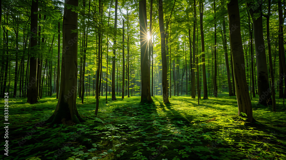 Obraz premium Environment Earth Day In the hands of trees growing seedlings. Bokeh green Background Female hand holding tree on nature field grass Forest conservation concept. Trees are planted on the ground. 
