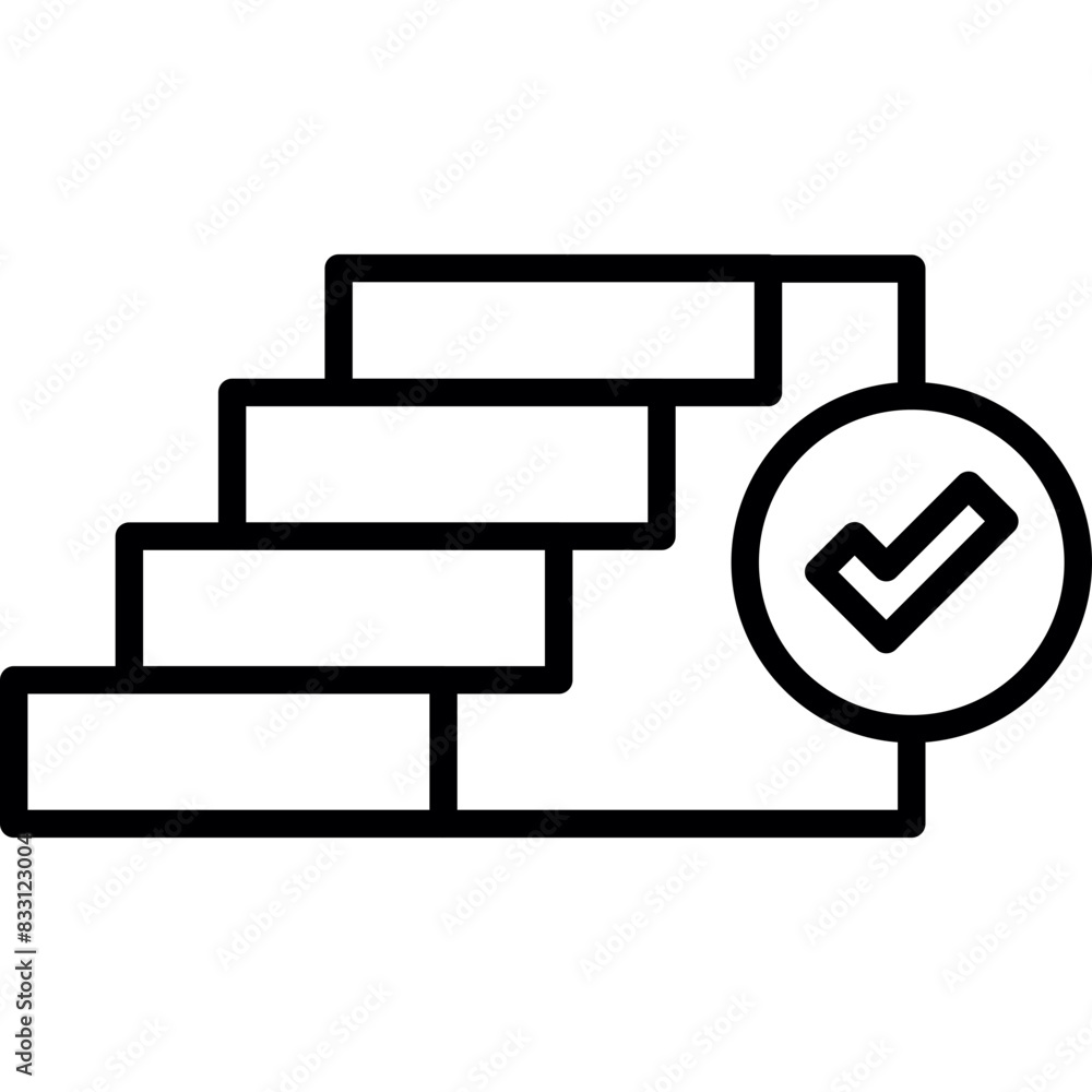 Obraz premium Stairs icon