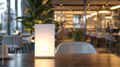 Wallpaper Mural 3D rendered illustration of a table tent menu frame. Torontodigital.ca