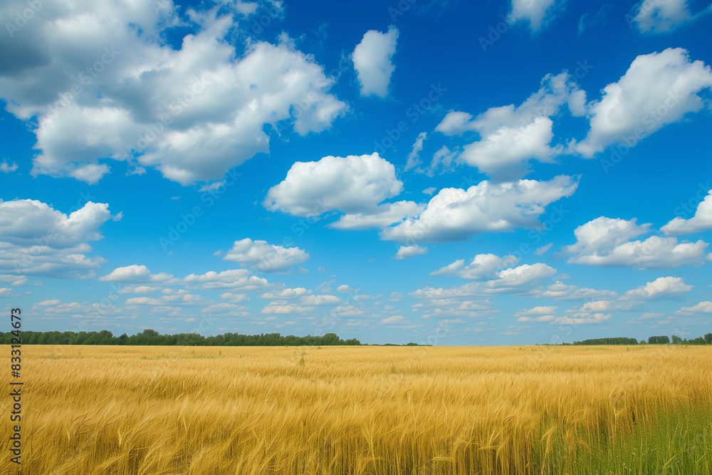 landscape with trees and sky Green field on the background of blue sky
landscape with trees and sky Green field on the background of blue sky