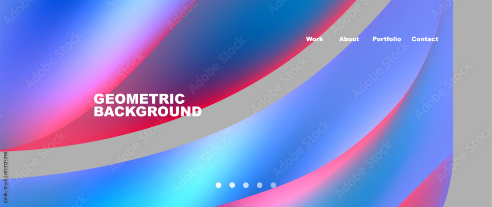Bright multicolored geometric abstract shapes. Minimal trendy simplicity concept. Modern overlapping forms Bright multicolored geometric abstract shapes. Minimal trendy simplicity concept. Modern overlapping forms