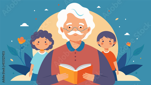 The journal was a testament to the elderly persons resilience and wisdom showing their grandchildren that they could overcome any obstacle and leave a. Vector illustration