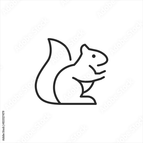 Squirrel icon. Simple squirrel icon for applications, social media, and web design. Vector illustration