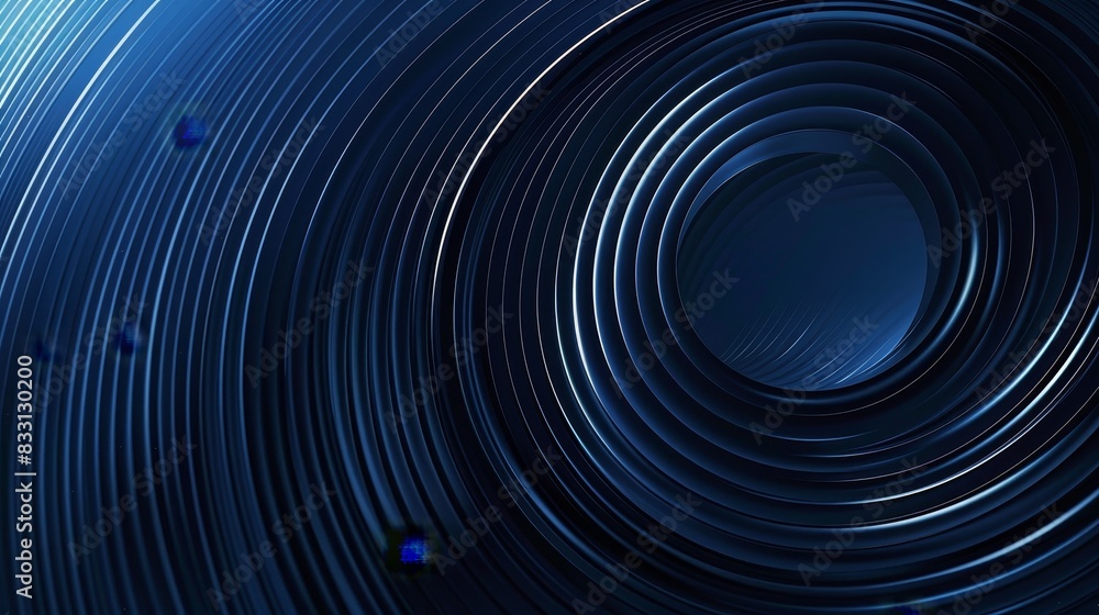 Abstract glowing circle lines on dark blue background Abstract glowing circle lines on dark blue background