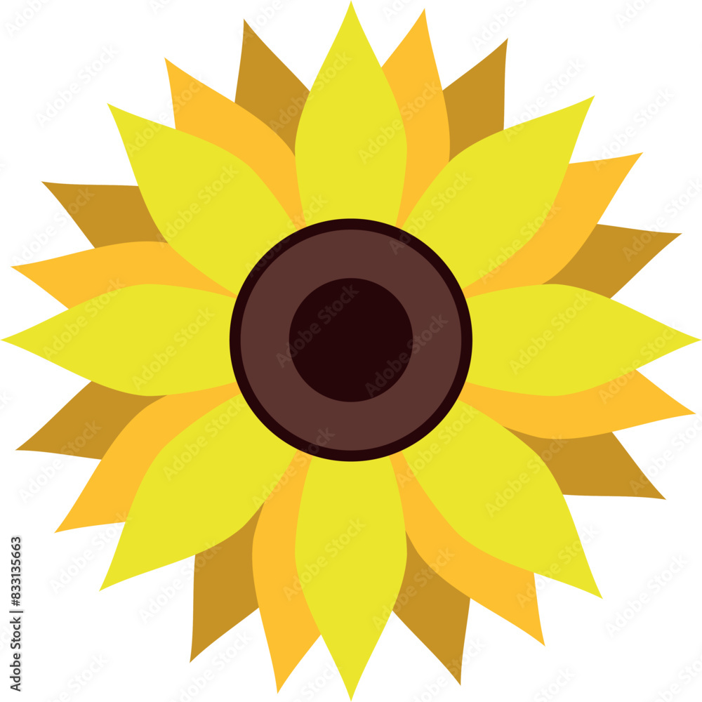 Vector yellow sunflower. Sunflower silhouette text frame Isolated on white background.
Vector yellow sunflower. Sunflower silhouette text frame Isolated on white background.