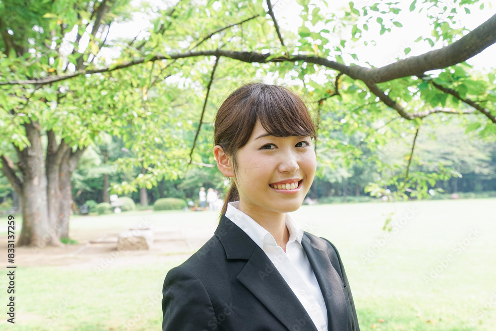 笑顔のビジネスウーマン 笑顔のビジネスウーマン