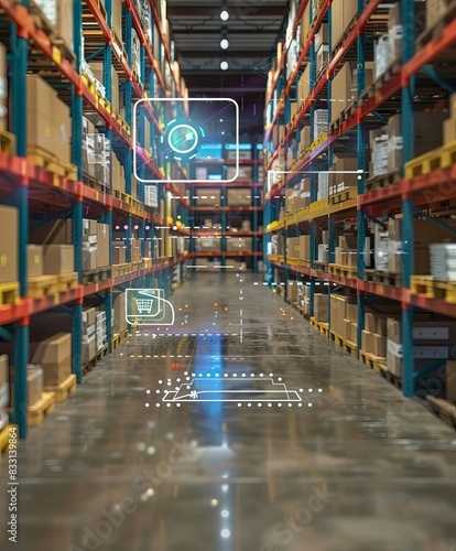 Smart warehouse management system using augmented reality technology to identify package picking and delivery . 