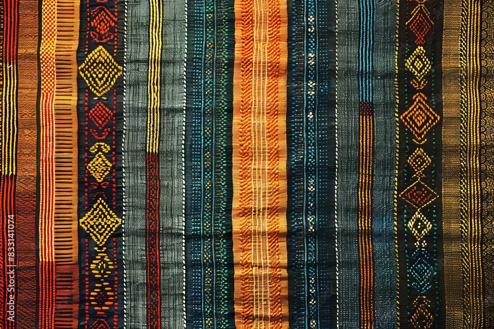 Traditional fabric background Traditional fabric background