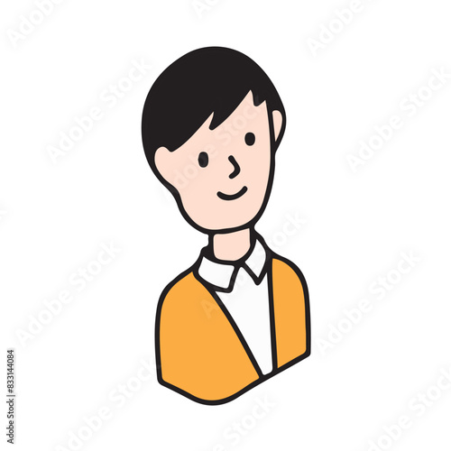 中性的な人のイラストアイコン