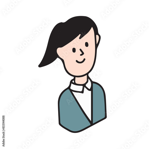 女性のイラストアイコン