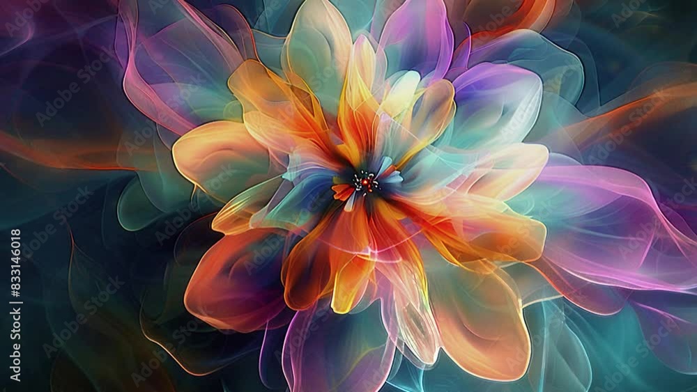 4K Animation of Artificial flower. Abstract digital and technology intro. Ultra HD, 3840x2160 3D animation 4K Animation of Artificial flower. Abstract digital and technology intro. Ultra HD, 3840x2160 3D animation