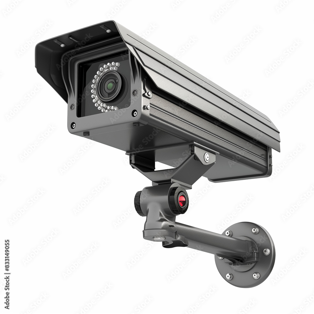 Modern CCTV Security Camera Isolated on White Background Modern CCTV Security Camera Isolated on White Background