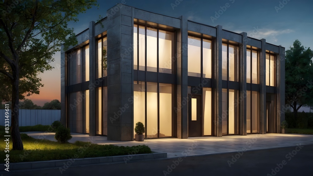 Modern Mini Office Building Modern Mini Office Building