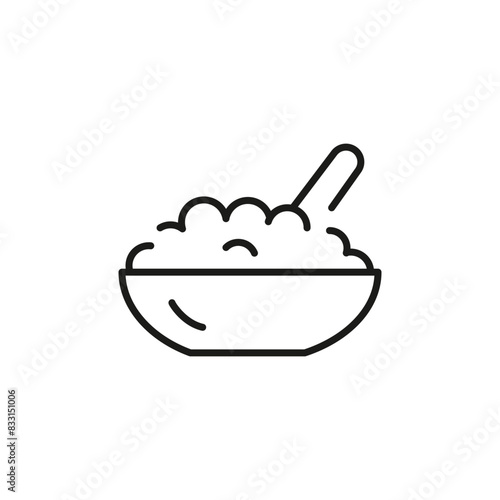 Cottage cheese icon. Simple cottage cheese icon for social media, app, and web design. Vector illustration.