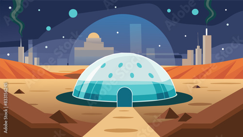 The vast underground space of the salt dome allows for the storage of hydrocarbons on a massive scale ensuring a stable and reliable energy supply for. Vector illustration