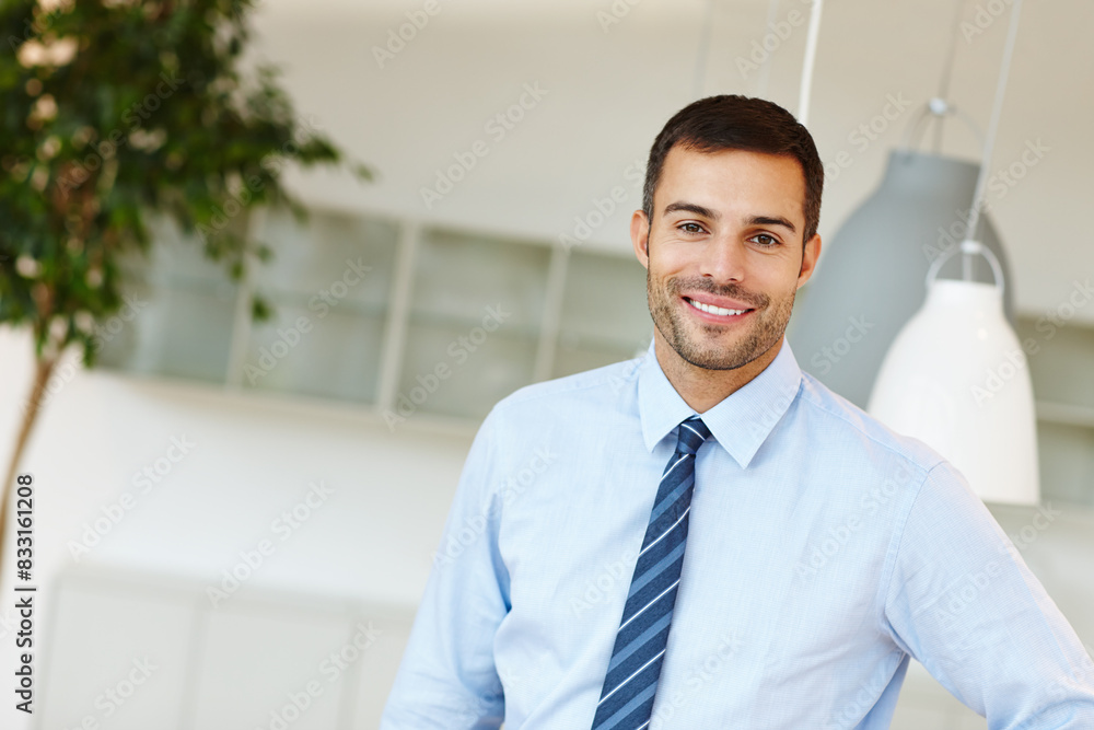Justice, legal and portrait of with lawyer man in office of firm or practice for legislation or litigation. Consulting, professional and tie with smile of happy attorney in workplace for court case Justice, legal and portrait of with lawyer man in office of firm or practice for legislation or litigation. Consulting, professional and tie with smile of happy attorney in workplace for court case