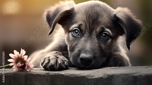 A puppy with soulful eyes, photo