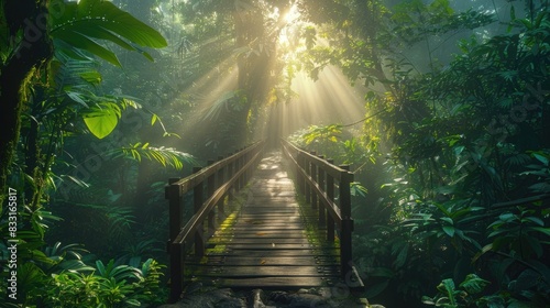 Bridge in Rainforest - Costa Rica