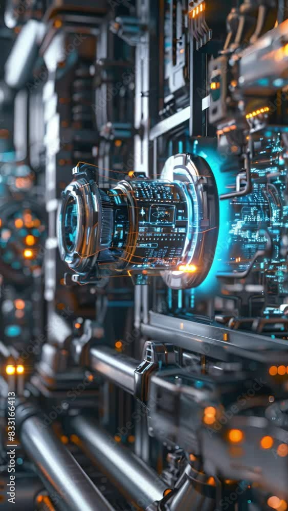A futuristic, high-tech device with intricate details and glowing elements, suggesting advanced technology A futuristic, high-tech device with intricate details and glowing elements, suggesting advanced technology
