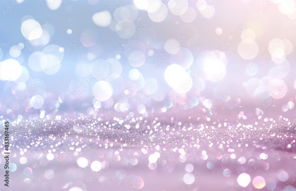 Light white and silver glitter background with bokeh Light white and silver glitter background with bokeh