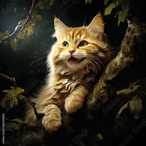 Joyful cat.