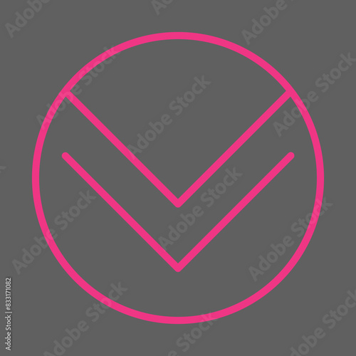 Scroll Down icon Design