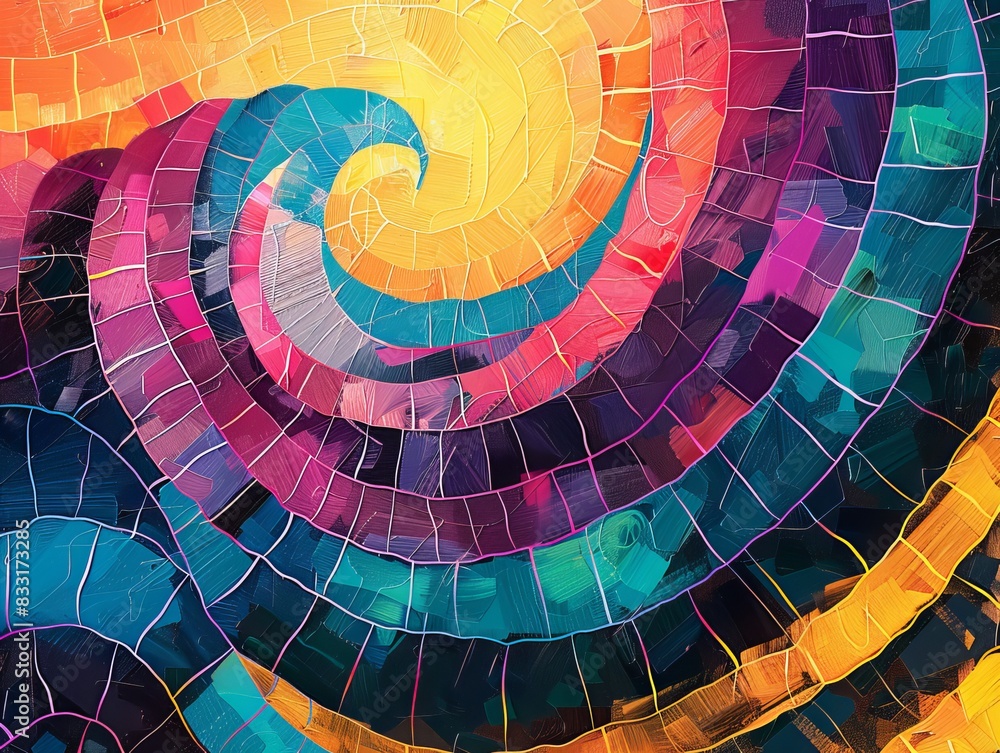 Fototapeta premium Colorful graphic background