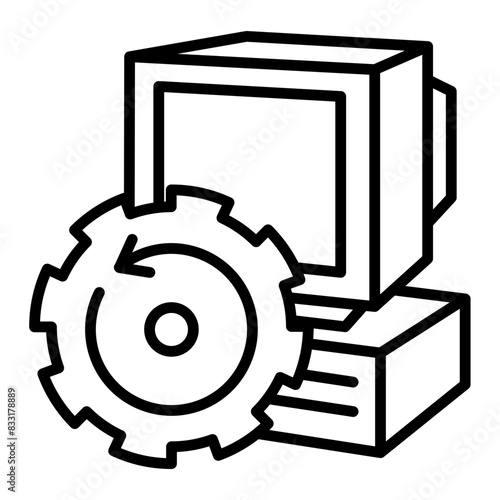 An icon representing a legacy system.