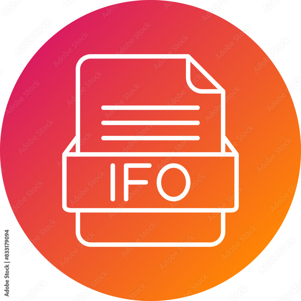 IFO File Format Vector Icon Design IFO File Format Vector Icon Design