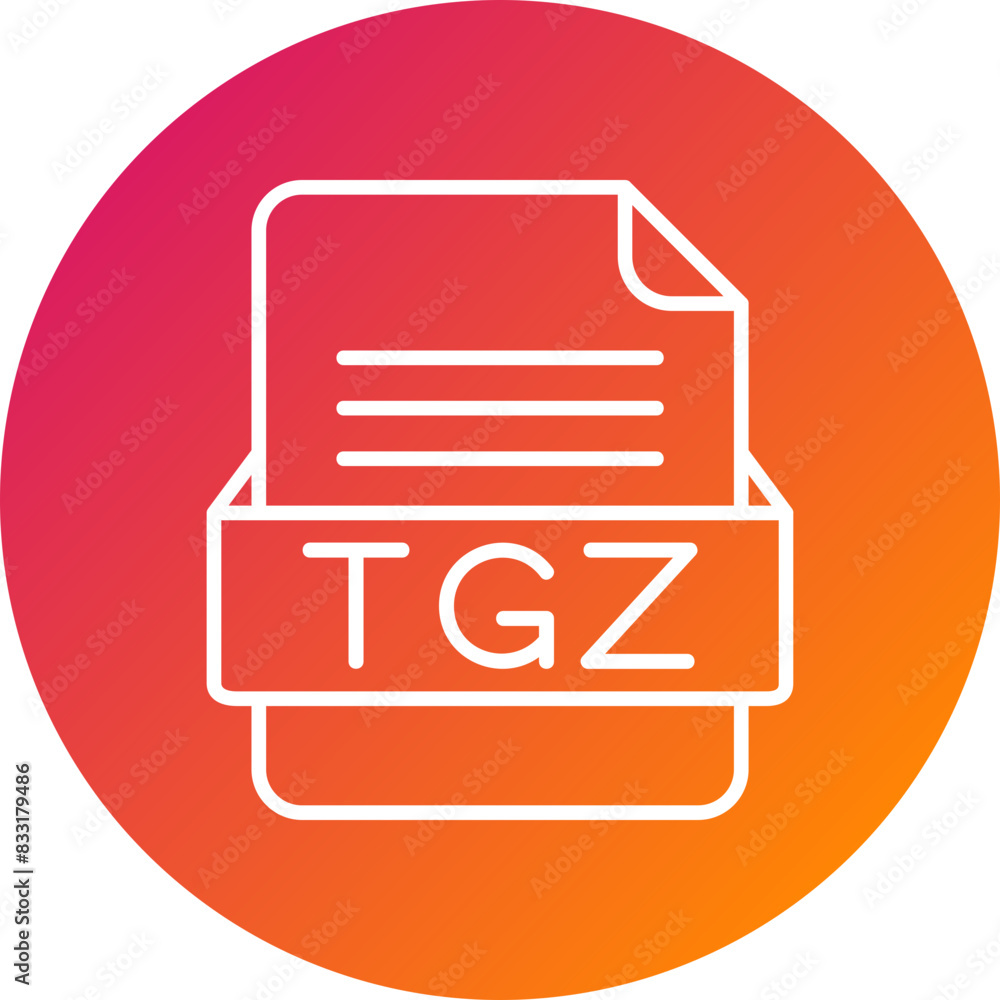 TGZ File Format Vector Icon Design TGZ File Format Vector Icon Design