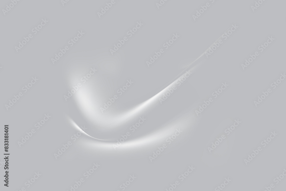 Obraz premium Curtain white wave and grey shadow. gray background on isolated with copy space.