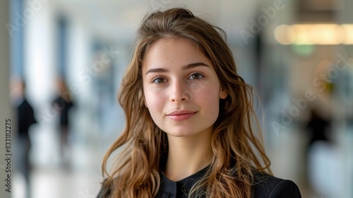 Wallpaper Mural Business portrait of a young woman in a bright office Torontodigital.ca