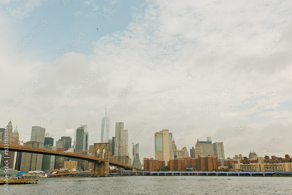 Brooklyn New York City Sky Line by Brooklyn Bridge Brooklyn New York City Sky Line by Brooklyn Bridge