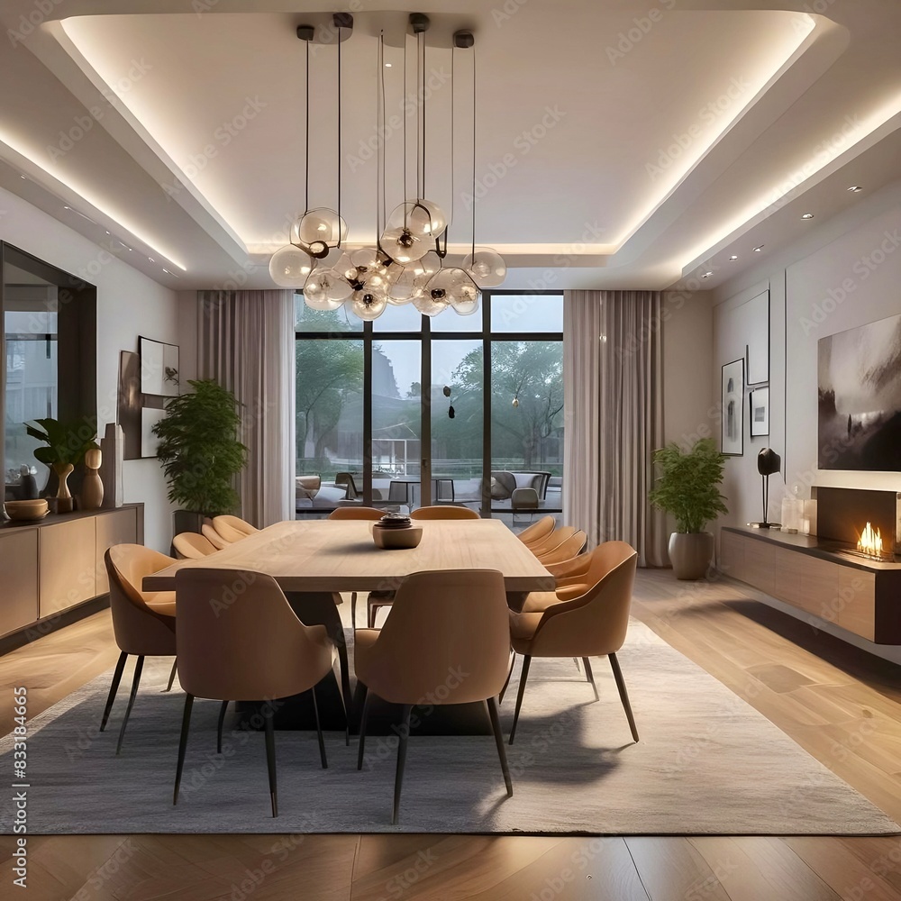 Fototapeta premium Virtual reality has completely transformed interior design. 3D rendering