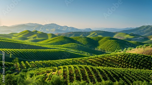 Wallpaper Mural picturesque valleys green img Torontodigital.ca