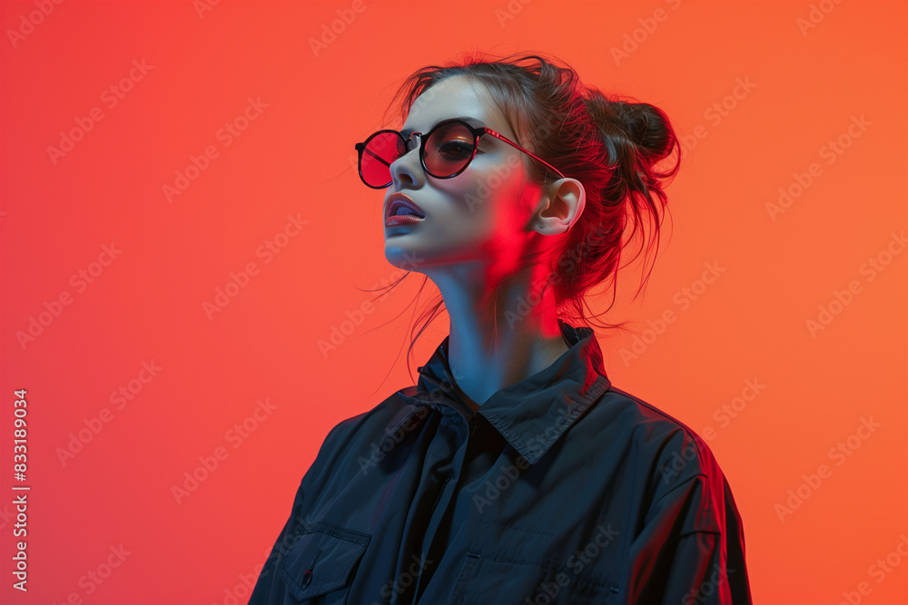 high fashion model posing isolated high fashion model posing isolated