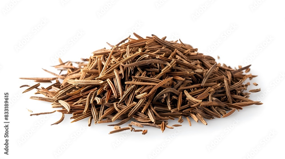Fresh cumin isolated on white background Fresh cumin isolated on white background