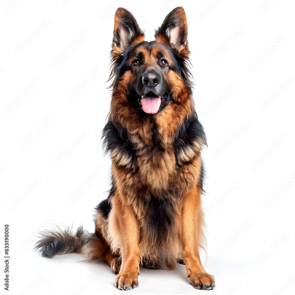 German shepherd dog isolated on a white background German shepherd dog isolated on a white background